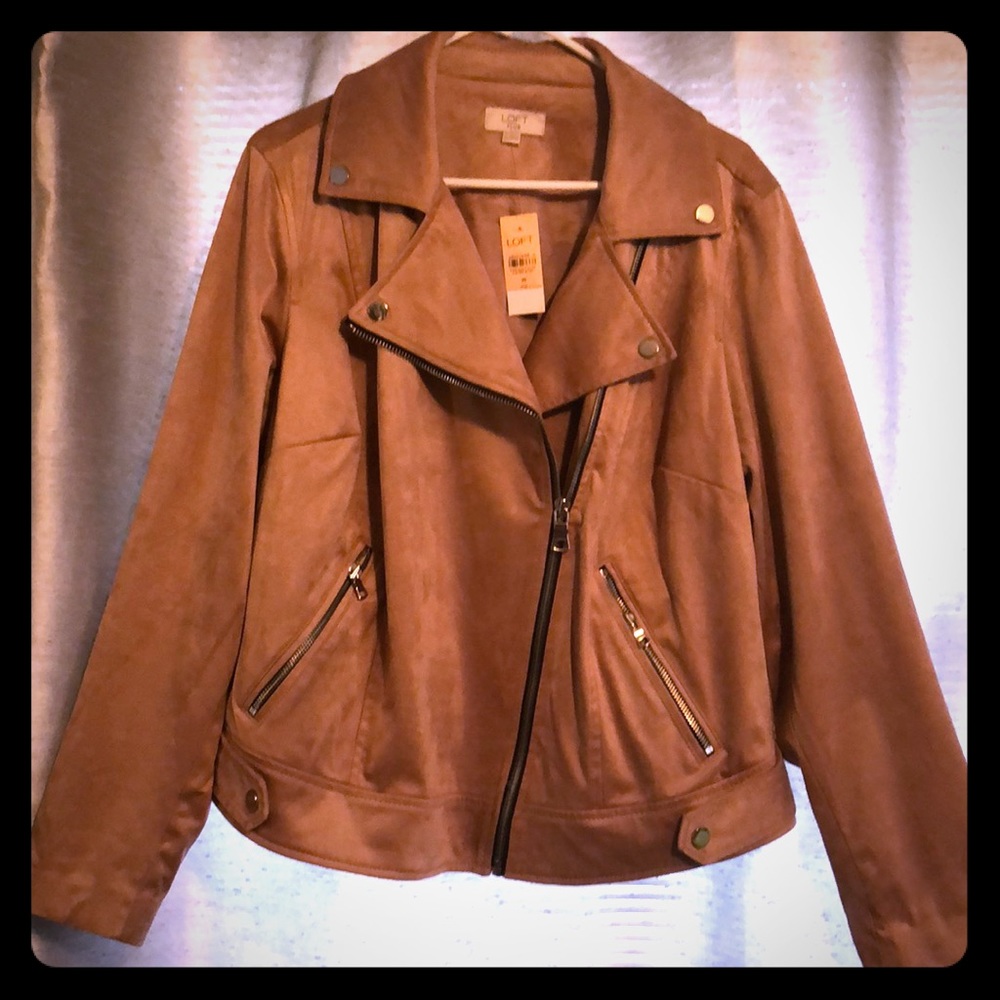 LOFT Blush Moto Jacket